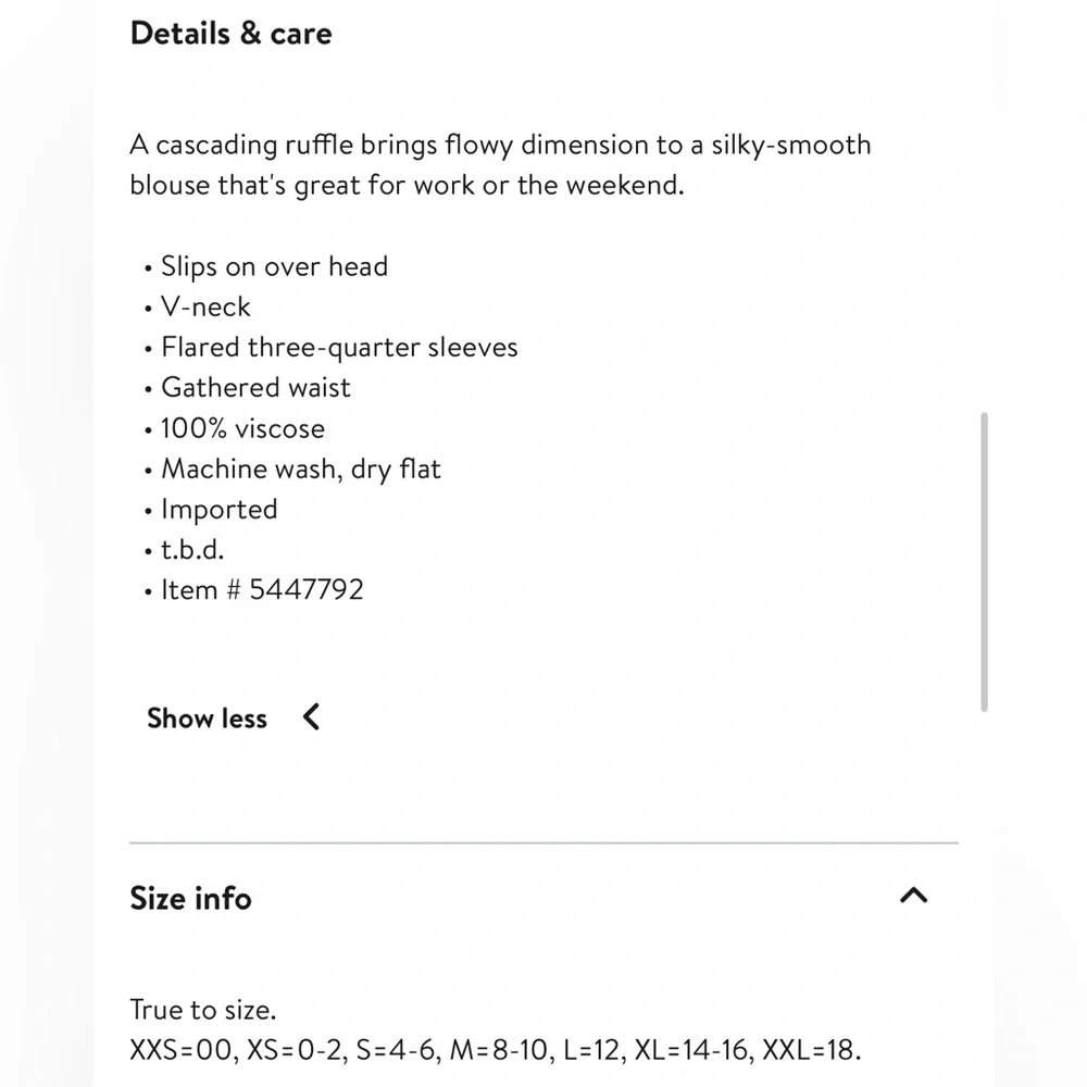 HINGE Print Cascade Ruffle Top - Picture 4 of 9